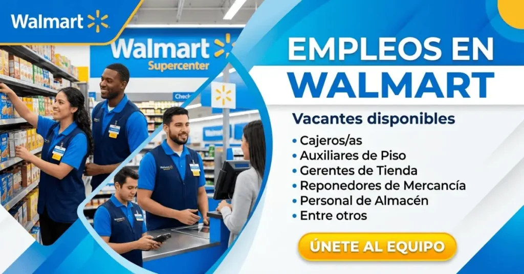 Walmart Empleos en México 2026: Nuevas Vacantes y Convocatoria para Trabajar en Walmart